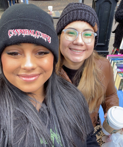 Brittnay Hernandez and fellow Cardinal Anna Parez