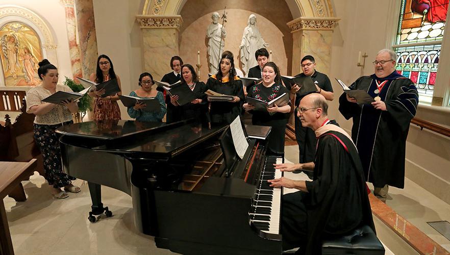 Choir at Baccalaureate Mass 