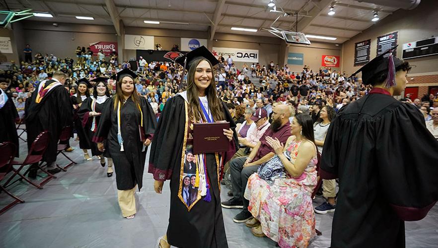 graduate walking